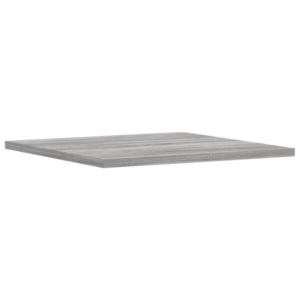 vidaXL Wall Shelf Set of 4 Grey sonoma Engineered wood 15.7 in
