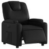 vidaXL Electric Recliner Chair Black Faux Leather