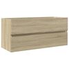 vidaXL Bathroom Furniture Set Sonoma oak and white