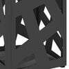 vidaXL Umbrella Stand Black 15.5 x 15.5 x 49 cm Metal