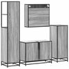 vidaXL Bathroom Furniture Set Grey Sonoma Engineered wood, metal Large