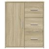 vidaXL Sideboards 2 pcs Sonoma Oak 23.6"x12.2"x27.6" Engineered Wood