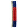 vidaXL Cattle Brushes Red and Blue 20 x 9 x 50 cm Plastic and Steel