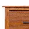 vidaXL TV Cabinet Natural teak Fine sanded teak hardwood Medium