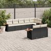 vidaXL Garden Sofa Set Black