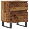vidaXL Bedside Cabinet Old wood Engineered wood, metal Small