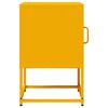 vidaXL Bedside Cabinet Mustard Yellow Cold-rolled Steel Medium