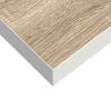 vidaXL Wall Shelf Set of 2 Oak and White Honeycomb MDF and Metal