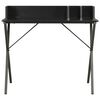 vidaXL Desk Black Engineered Wood Compact Sleek Corner Desk