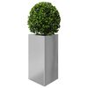 vidaXL Garden Planter Galvanized Steel Medium Durable Triangular