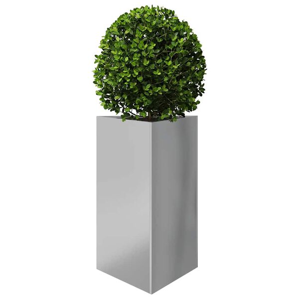 vidaXL Garden Planter Galvanized Steel Medium Durable Triangular