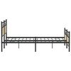 vidaXL Bed Frame Sonoma oak Steel, Engineered Wood Double bed size