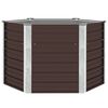 vidaXL Raised Bed Brown Galvanized Steel Medium Heavy Duty