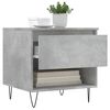 vidaXL Coffee Table Concrete Gray Engineered Wood, Metal