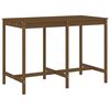 vidaXL Garden Bar Set Honey Brown Solid Pine Wood Large Footrest