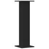 vidaXL Plant Stands 2 pcs Black 11.8x11.8x37.4" Engineered Wood
