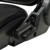 vidaXL Tractor Seat Black PVC and Steel Medium Forklift Seat