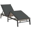 vidaXL Sun Lounger Light Gray