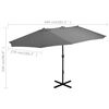 vidaXL Garden Parasol Anthracite Polyester, Aluminum Extra Large