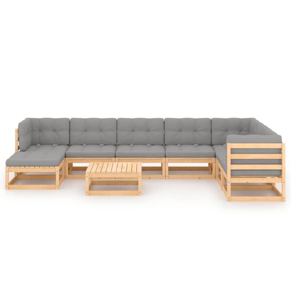 vidaXL Garden Lounge Set Pine Solid pinewood Large Modular