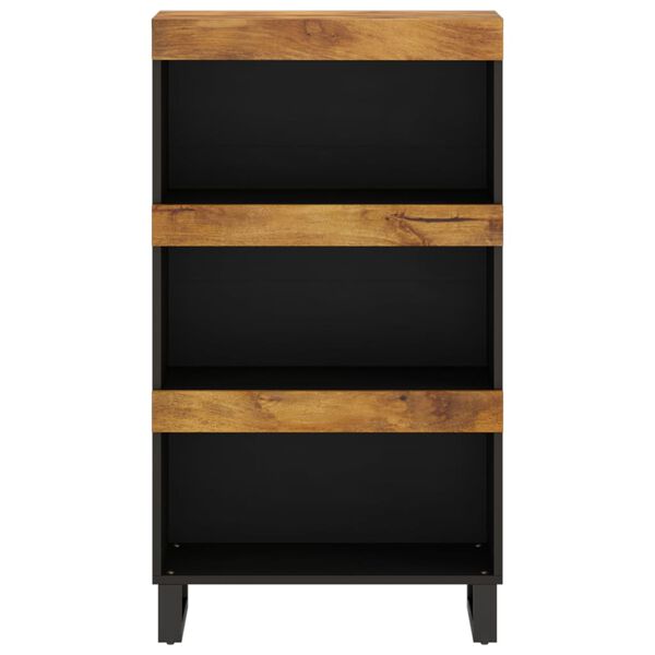 vidaXL Side Cabinet Honey brown and black Solid mango wood, iron