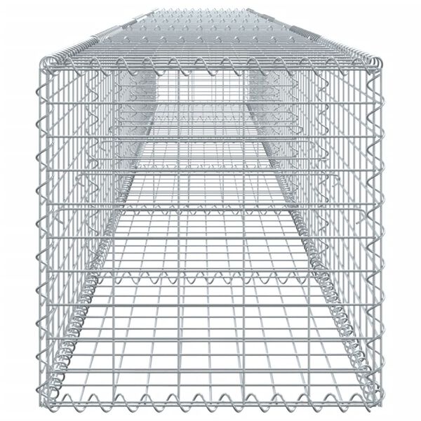 vidaXL Gabion Basket Silver Galvanized Iron Extra Large