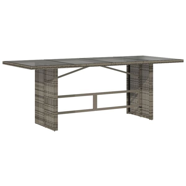 vidaXL Garden Dining Set Grey