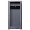 vidaXL Wardrobe Gray Solid pine wood Compact Wardrobe Rectangular