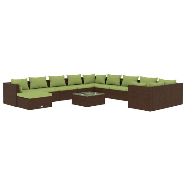 vidaXL Garden Lounge Set Brown