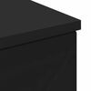 vidaXL Bathroom Cabinet with Drawer Black 11.81 x 13.78 x 31.50 in