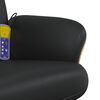 vidaXL Massage Recliner Chair Black Faux leather, plywood, metal Medium