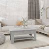 vidaXL Coffee Table Concrete grey Engineered wood Medium Coffee Table