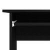 vidaXL Corner Desk Black Oak 47.24 x 55.12 x 29.53 in Engineered Wood