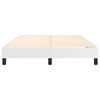 vidaXL Bed Frame White Faux leather, plywood, engineered wood Full