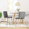 vidaXL Dining Chair Set of 2 Dark Grey