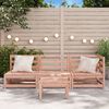 vidaXL Garden Sofa Natural wood color Solid Douglas Fir wood 3-seater
