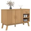 vidaXL Sideboard Brown Solid pine wood Medium Sideboard Rectangular