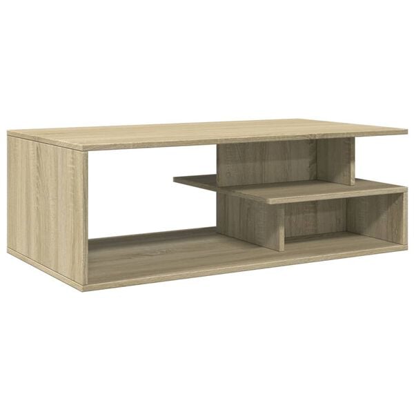 vidaXL Coffee Table Sonoma Oak Engineered Wood Large Coffee Table
