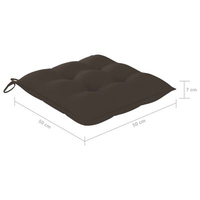 Dimensioned pillow cushion 50x50 cm with 7 cm thickness