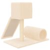vidaXL Cat Tree Cream Engineered wood, plush, sisal 23.2 in Modern