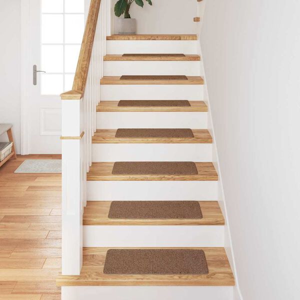 vidaXL Anti-slip Stair Mats 15 pcs Yellow 23.6" x 9.8" PP