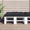 vidaXL Pallet Cushion Black 100% polyester 47.2 x 31.5 in