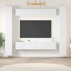 vidaXL 6 Piece TV Stand Set White Engineered Wood