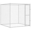 vidaXL Dog Cage 78.7" x 78.7" x 78.7" Steel
