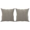 vidaXL 2-Seater Sofa with Pillows&Cushions Light Gray 47.2" Velvet