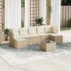 vidaXL Garden Sofa Set Beige