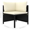 vidaXL Garden Lounge Set Black