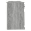 vidaXL Desk With Cabinet Grey Sonoma Engineered Wood Large