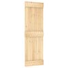 vidaXL Sliding Door with Hardware Set 27.6x82.7" Solid Wood Pine