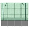 vidaXL Raised Bed Light grey Polypropylene 63.0 x 15.7 x 60.2 in